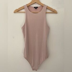 Express Pink Sleeveless Bodysuit Size XS Minimalist Closet staple